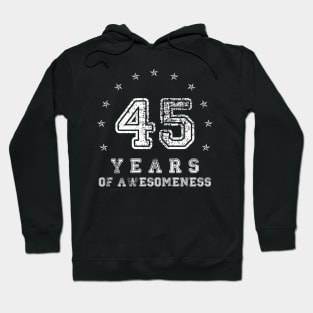 Vintage 45 years of awesomeness Hoodie